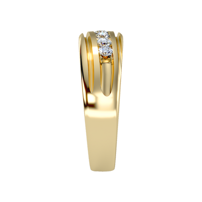 Alluring Men's Broad Band Ring - Eleven