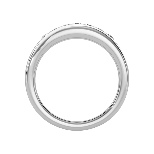 Alluring Men's Broad Band Ring In 925 Sterling Silver - Two
