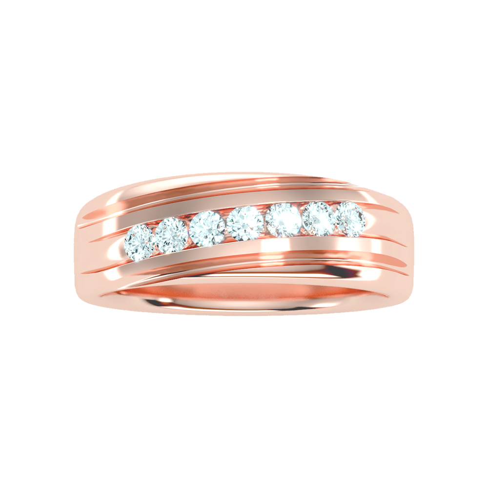 Alluring Men's Broad Band Ring - Six