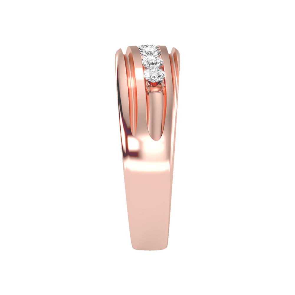 Alluring Men's Broad Band Ring In 925 Sterling Silver - Seven