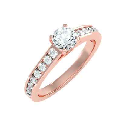 Alluring Solitaire Ring In 925 Sterling Silver - Five