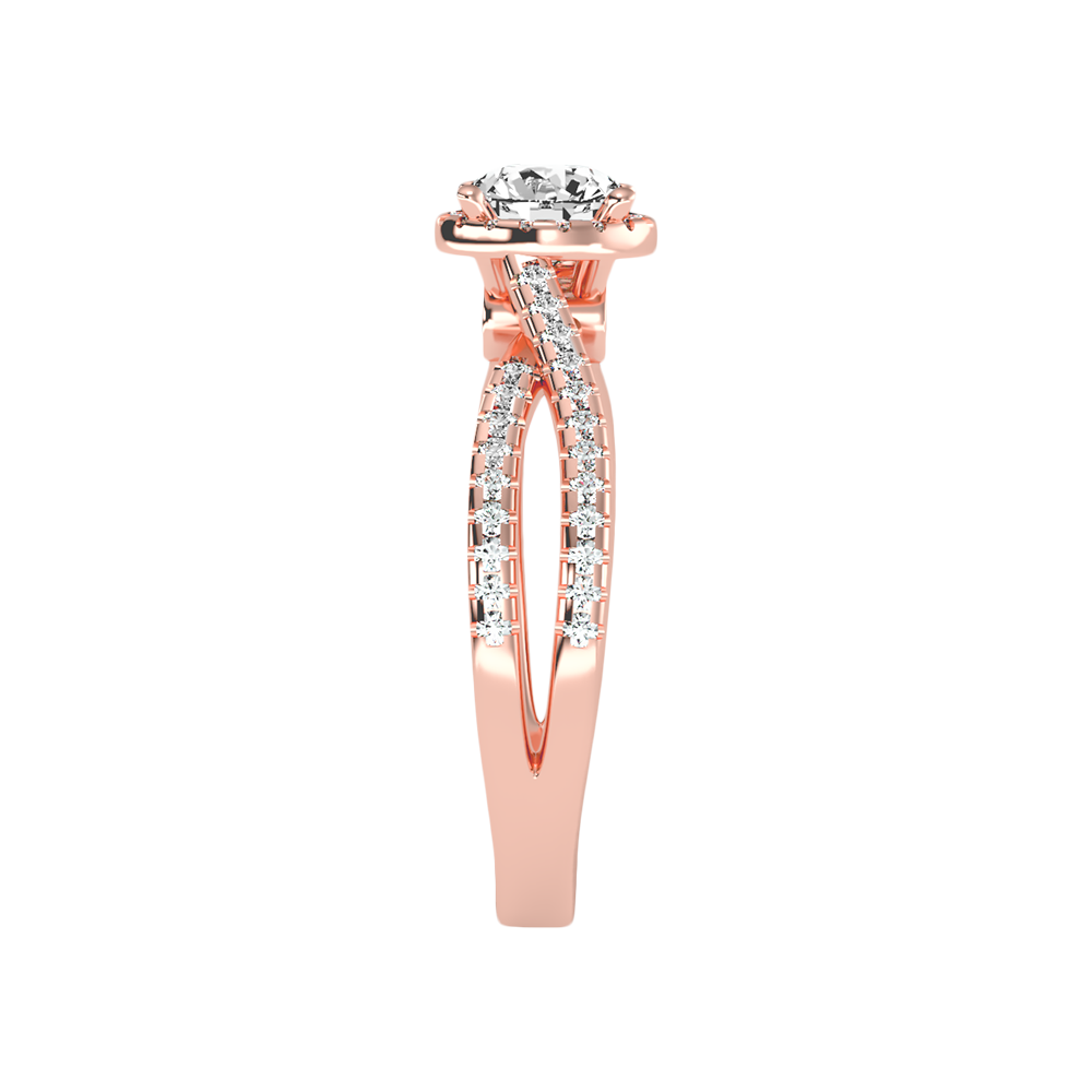 Alma Halo Ring In 925 Sterling Silver - Eleven