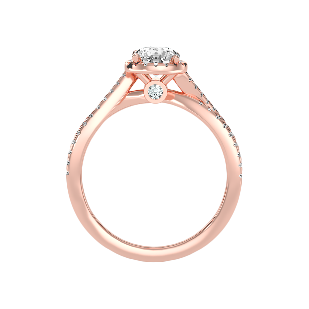 Alma Halo Ring In 925 Sterling Silver - Twelve