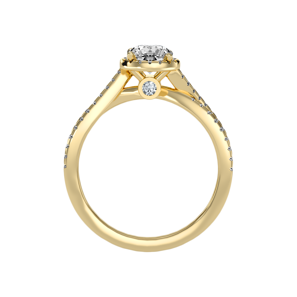 Alma Halo Ring In 925 Sterling Silver - Two