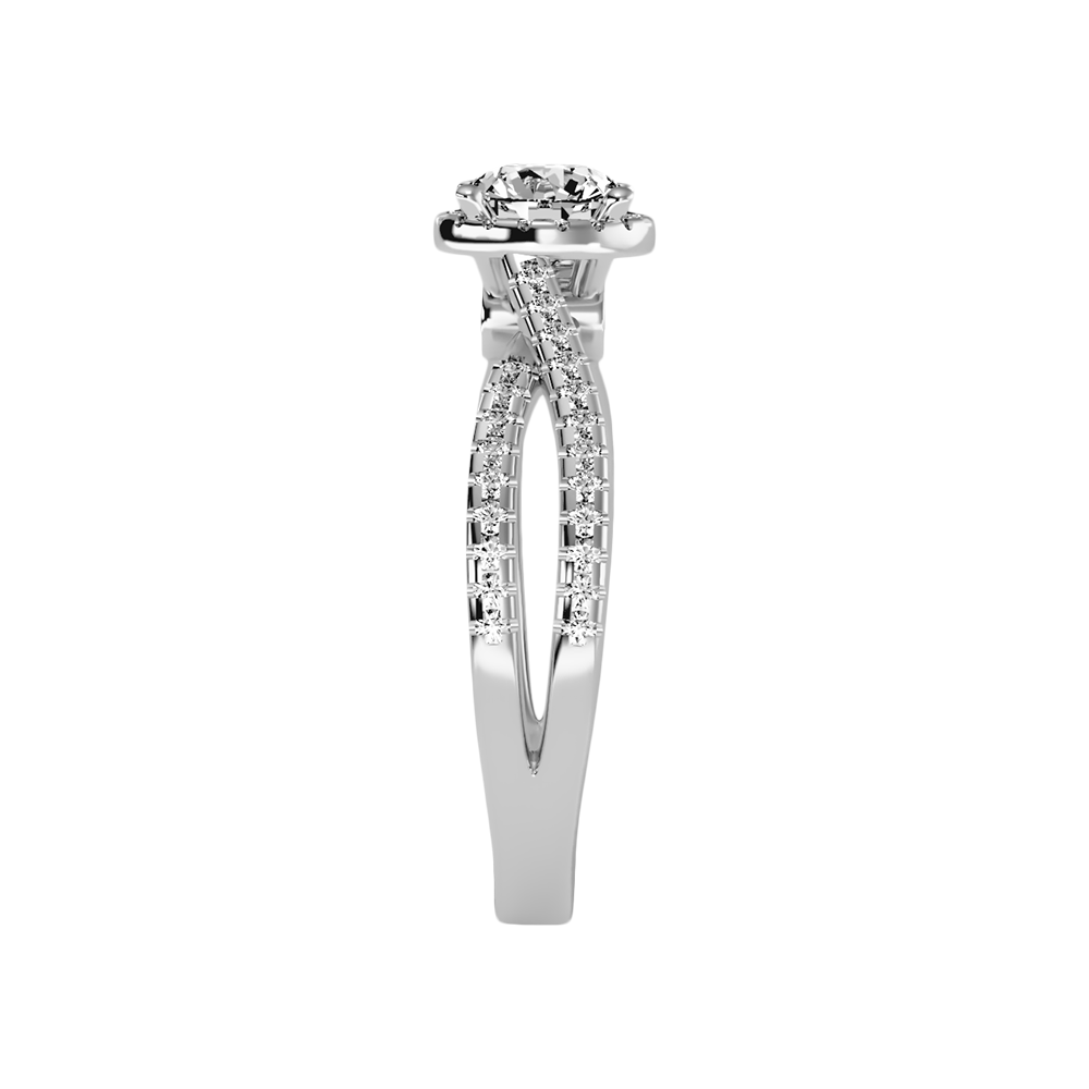 Alma Halo Ring In 925 Sterling Silver - Seven