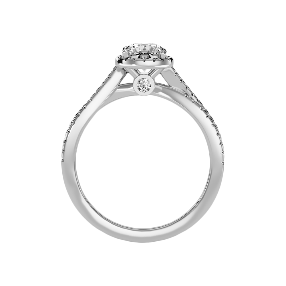 Alma Halo Ring In 925 Sterling Silver - Eight