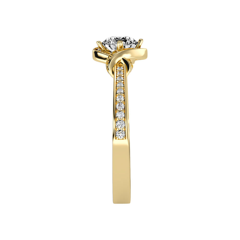 Almendra Solitaire Ring In 925 Sterling Silver - Eleven