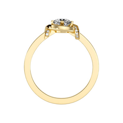 Almendra Solitaire Ring In 925 Sterling Silver - Twelve