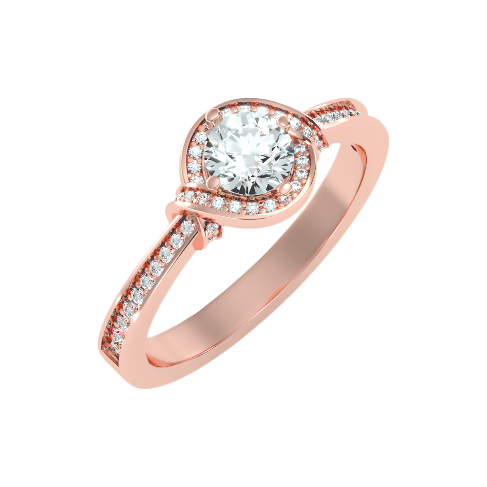 Almendra Solitaire Ring In 925 Sterling Silver - Five