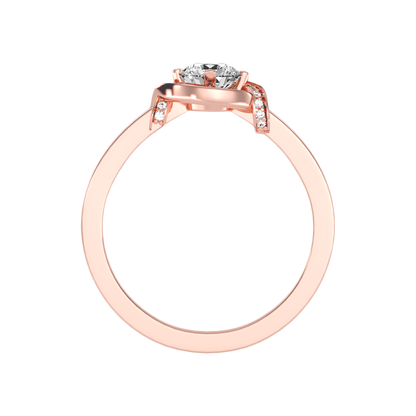 Almendra Solitaire Ring In 925 Sterling Silver - Six