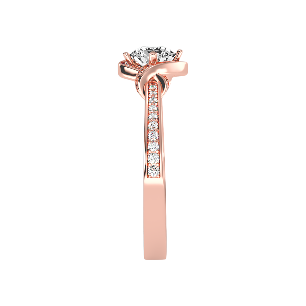Almendra Solitaire Ring In 925 Sterling Silver - Eight