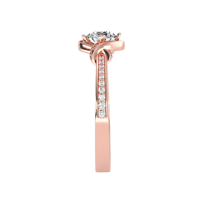 Almendra Solitaire Ring In 925 Sterling Silver - Eight
