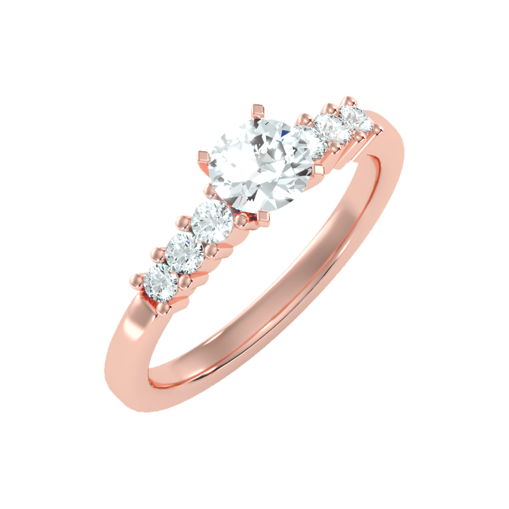 Amazed Solitaire Ring In 925 Sterling Silver - One