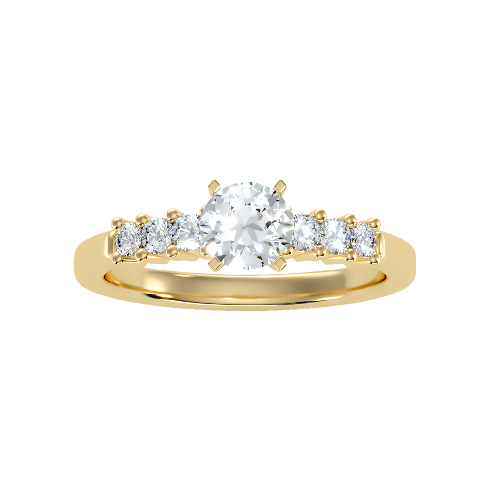 Amazed Solitaire Ring In 925 Sterling Silver - Ten
