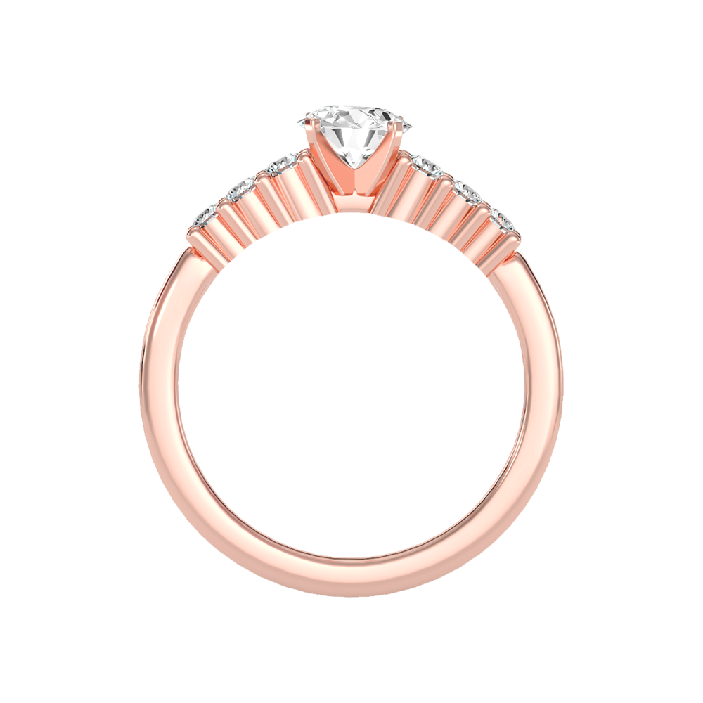 Amazed Solitaire Ring In 925 Sterling Silver - Four