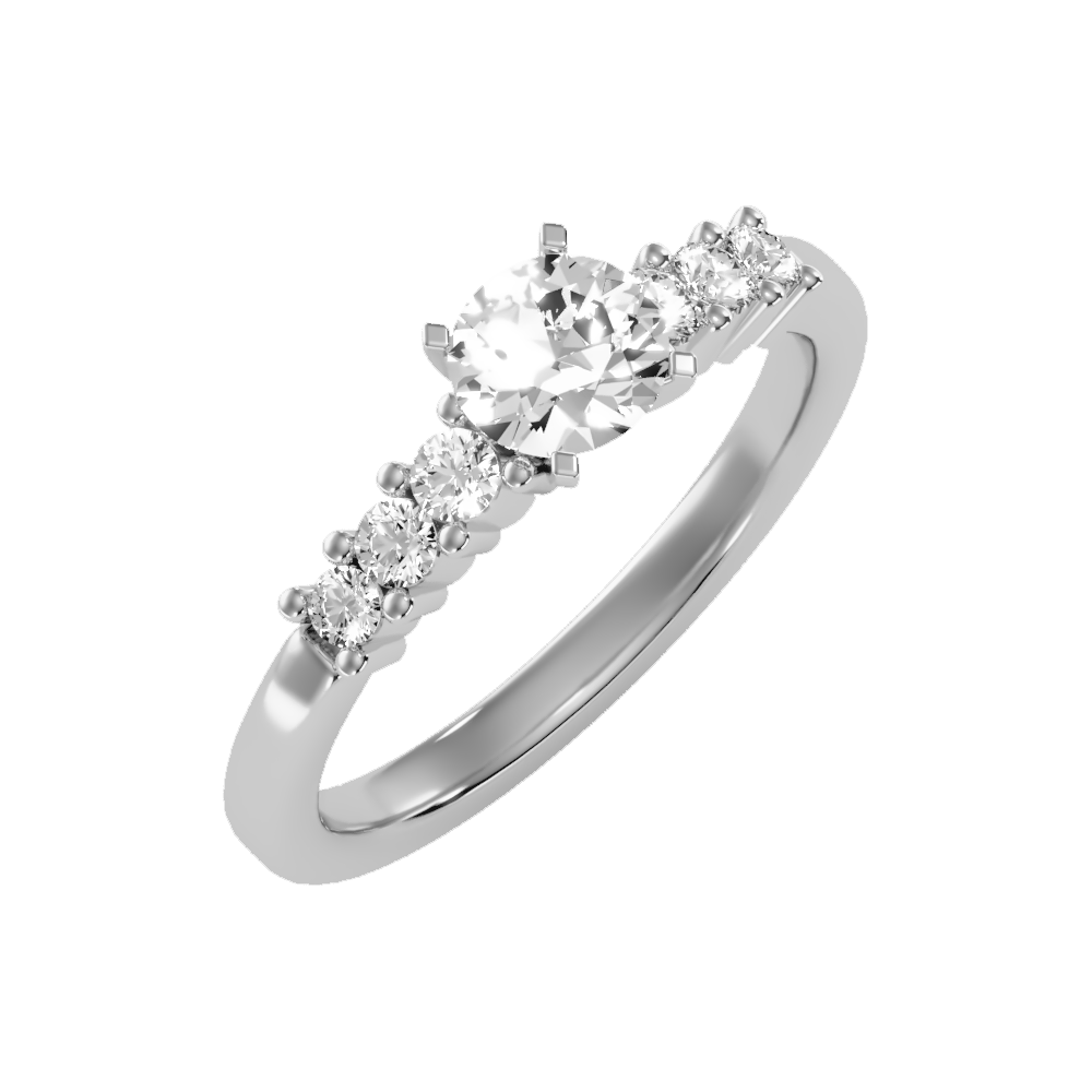 Amazed Solitaire Ring - Five