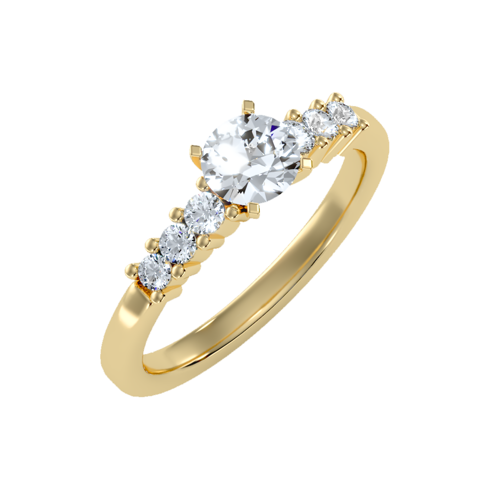 Amazed Solitaire Ring In 925 Sterling Silver - Nine