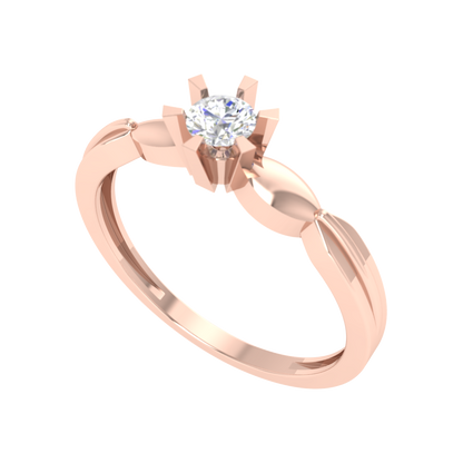 Amazing Hoop Solitaire Ring - One