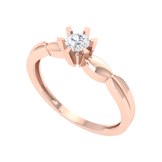 Amazing Hoop Solitaire Ring - One