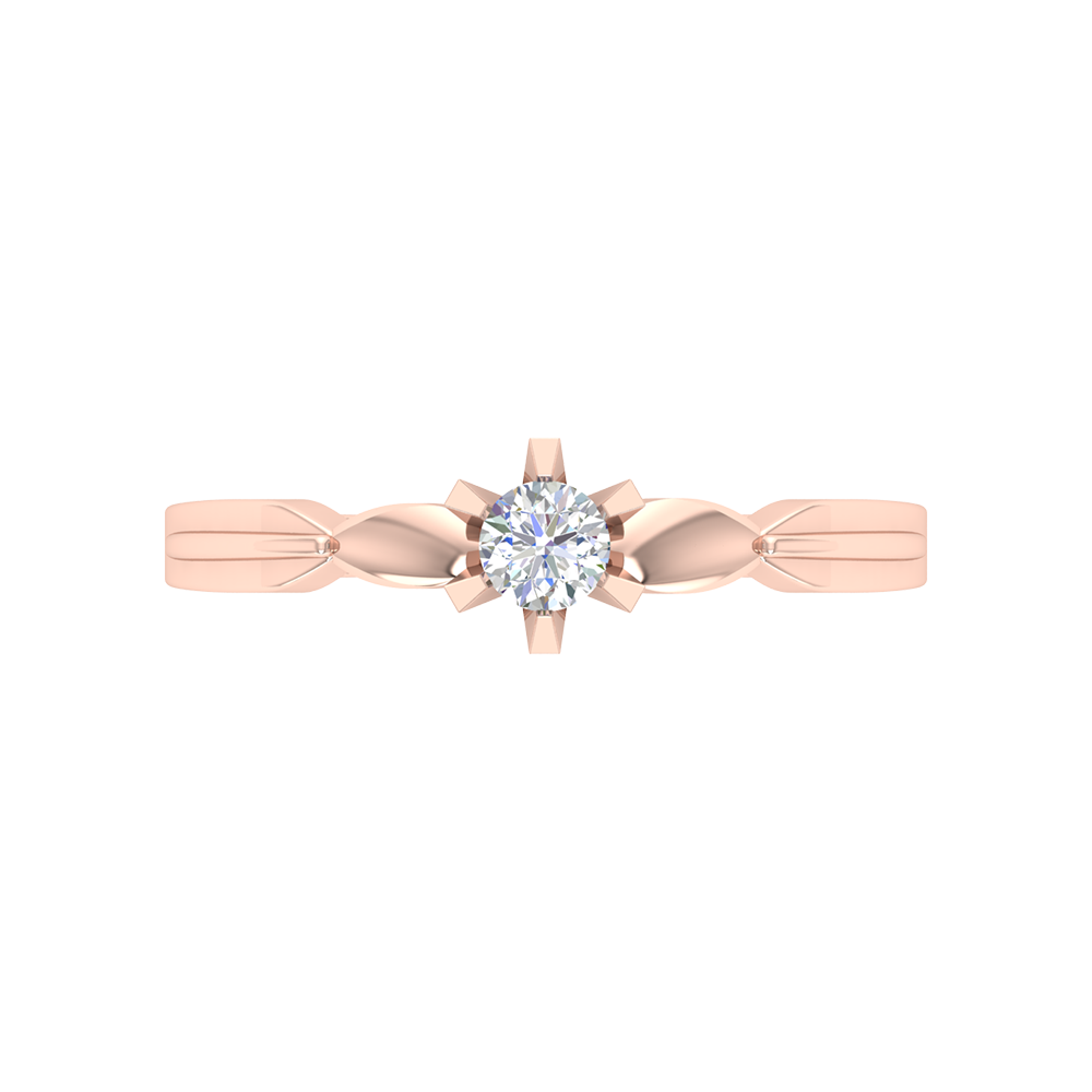 Amazing Hoop Solitaire Ring - Three