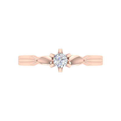 Amazing Hoop Solitaire Ring - Three