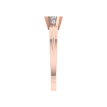 Amazing Hoop Solitaire Ring - Four
