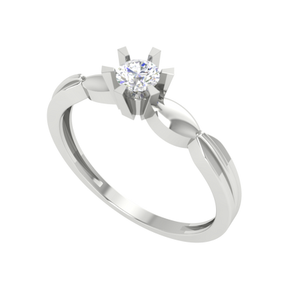 Amazing Hoop Solitaire Ring - Five