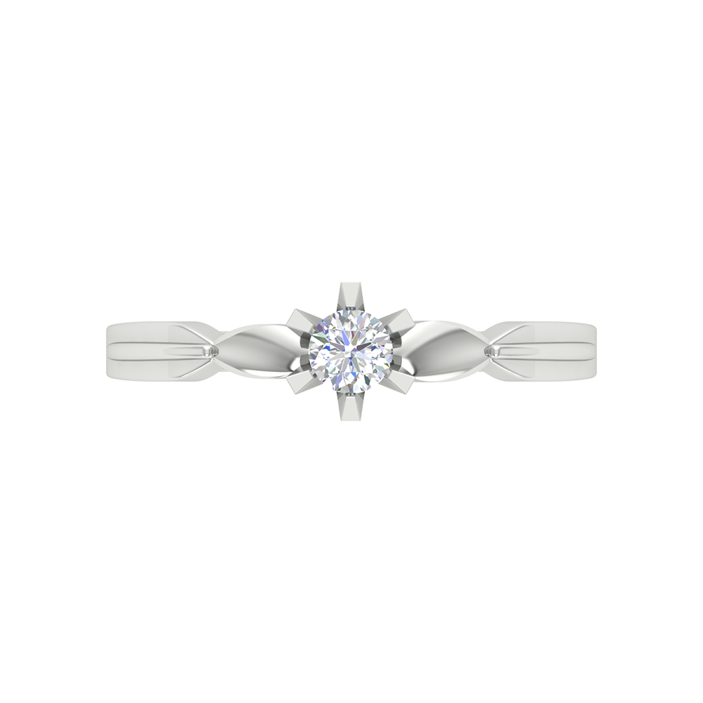 Amazing Hoop Solitaire Ring - Six