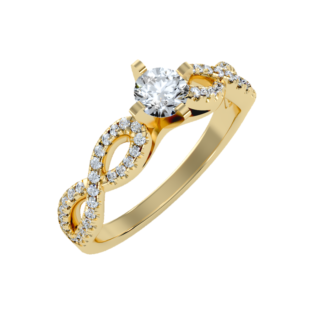 Amazing Solitaire Ring In 925 Sterling Silver - Ten