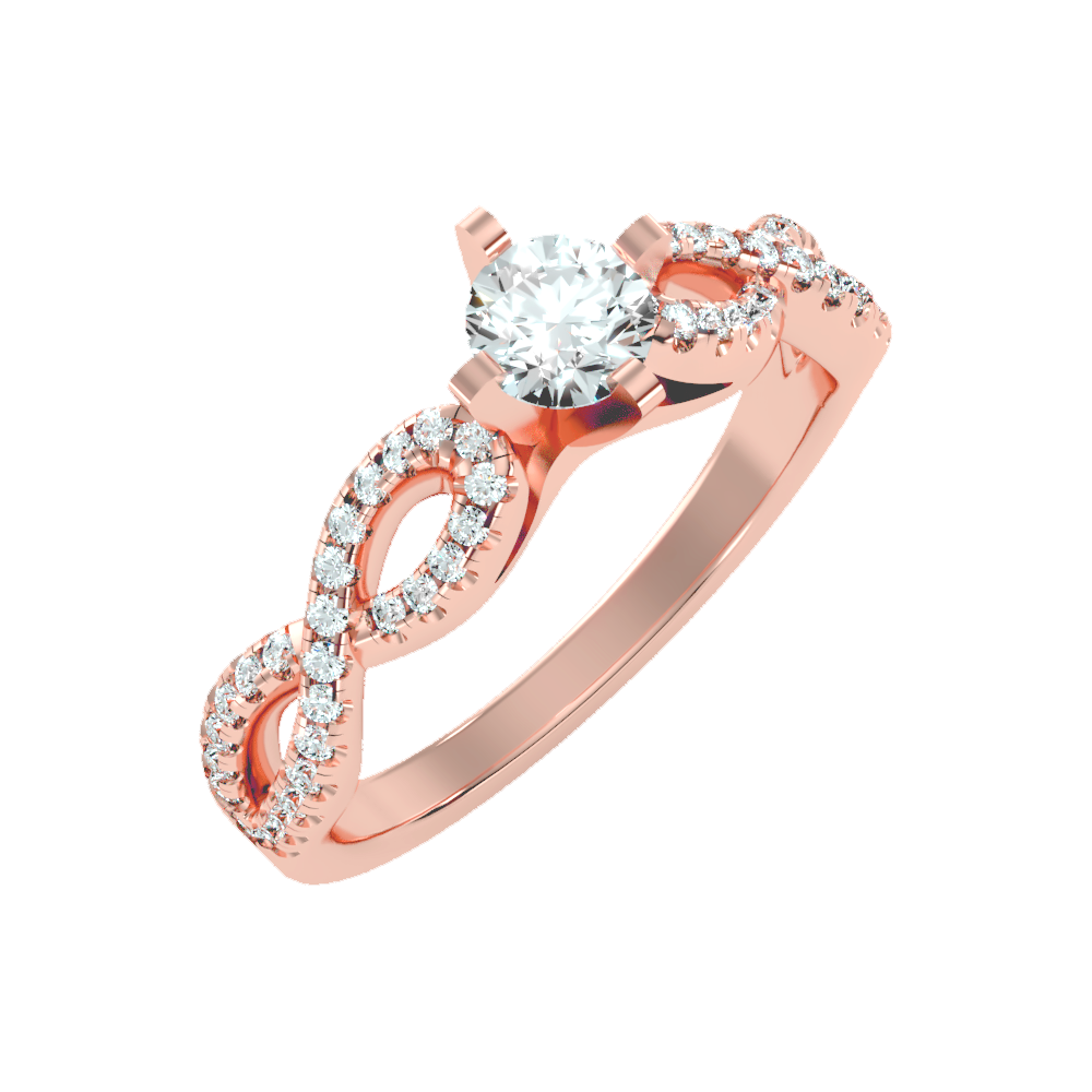 Amazing Solitaire Ring In 925 Sterling Silver - Two