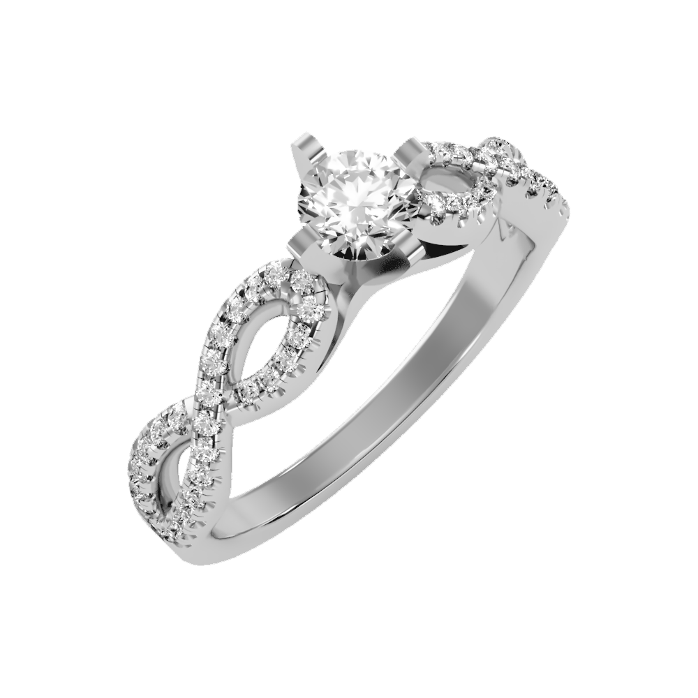 Amazing Solitaire Ring In 925 Sterling Silver - Six