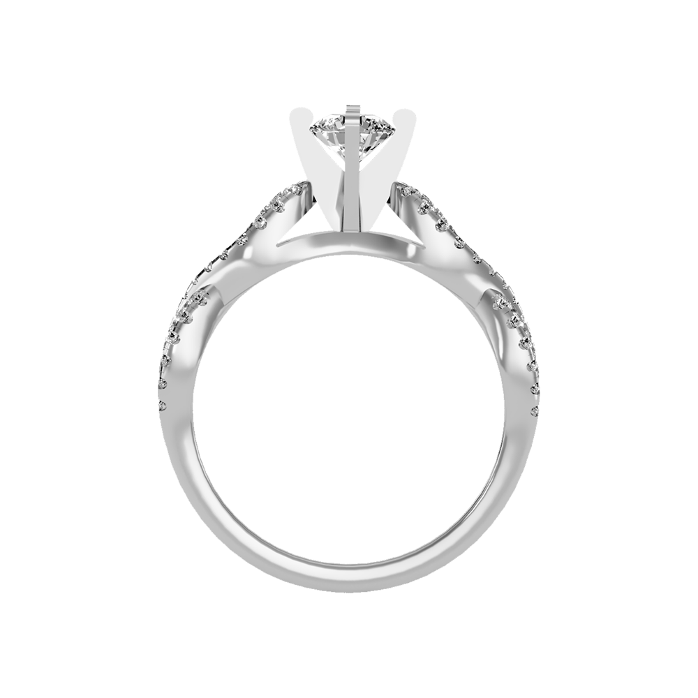 Amazing Solitaire Ring In 925 Sterling Silver - Nine