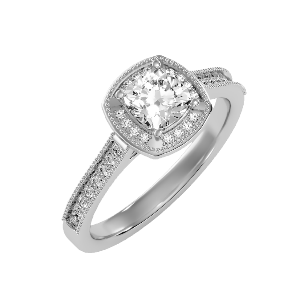 Amy Diamond Halo Ring - One