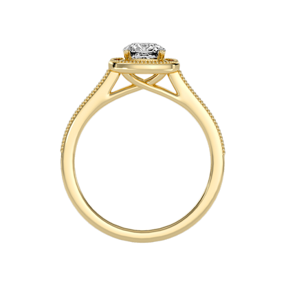 Amy Diamond Halo Ring In 925 Sterling Silver - Twelve