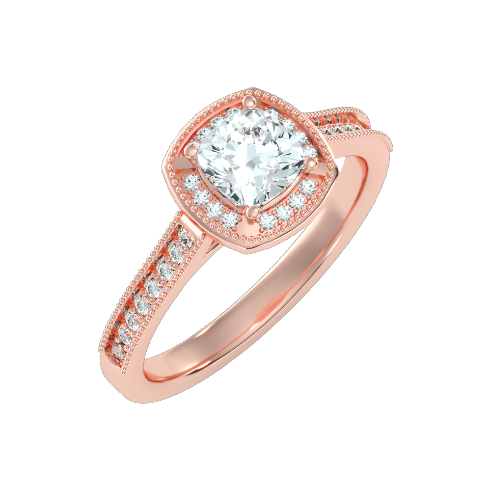 Amy Diamond Halo Ring - Seven