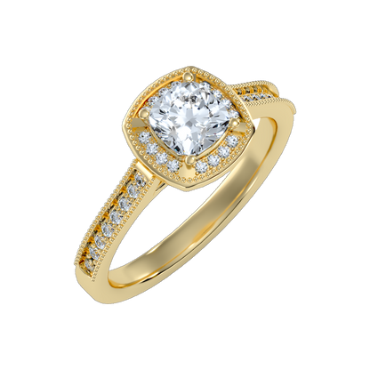 Amy Diamond Halo Ring - Nine