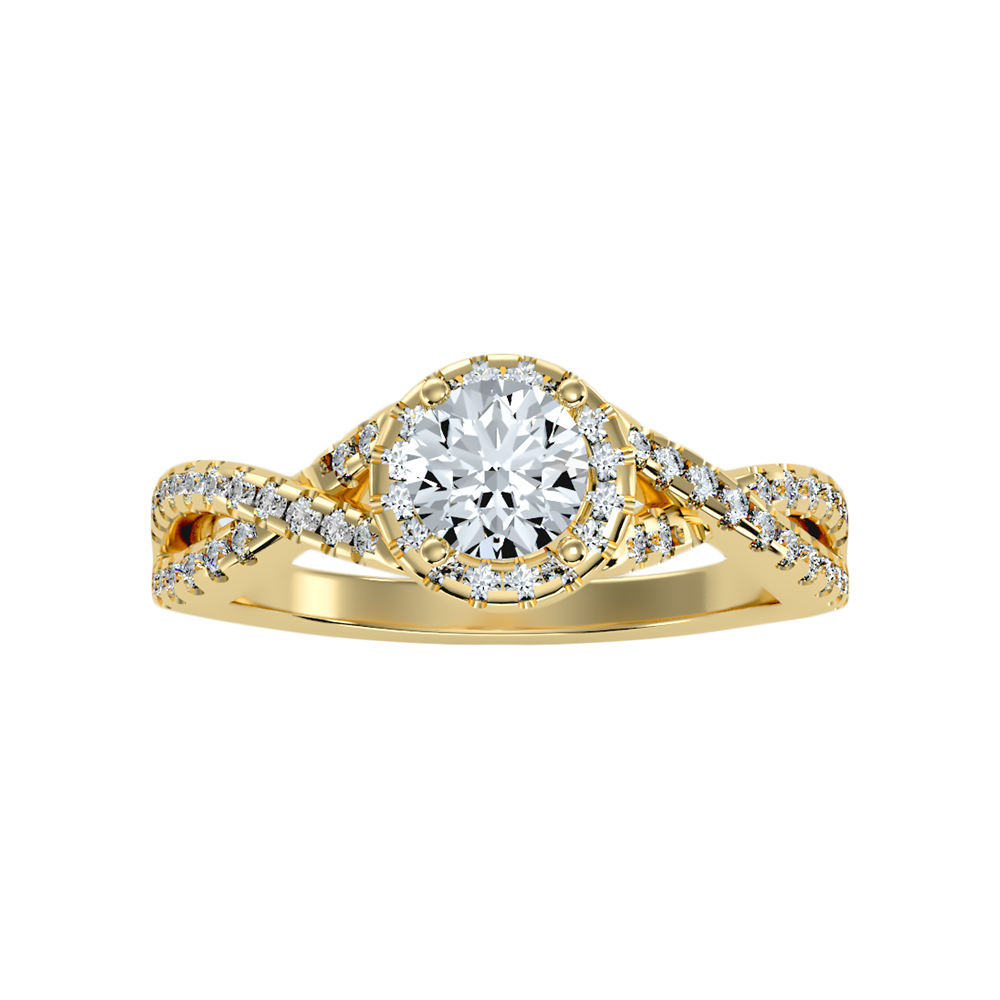 Anaranza Halo Ring In 925 Sterling Silver - Ten