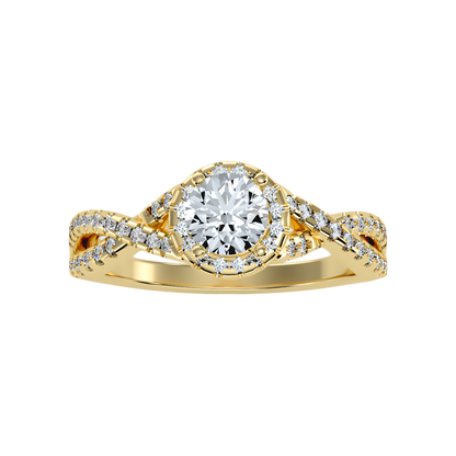 Anaranza Halo Ring In 925 Sterling Silver - Ten