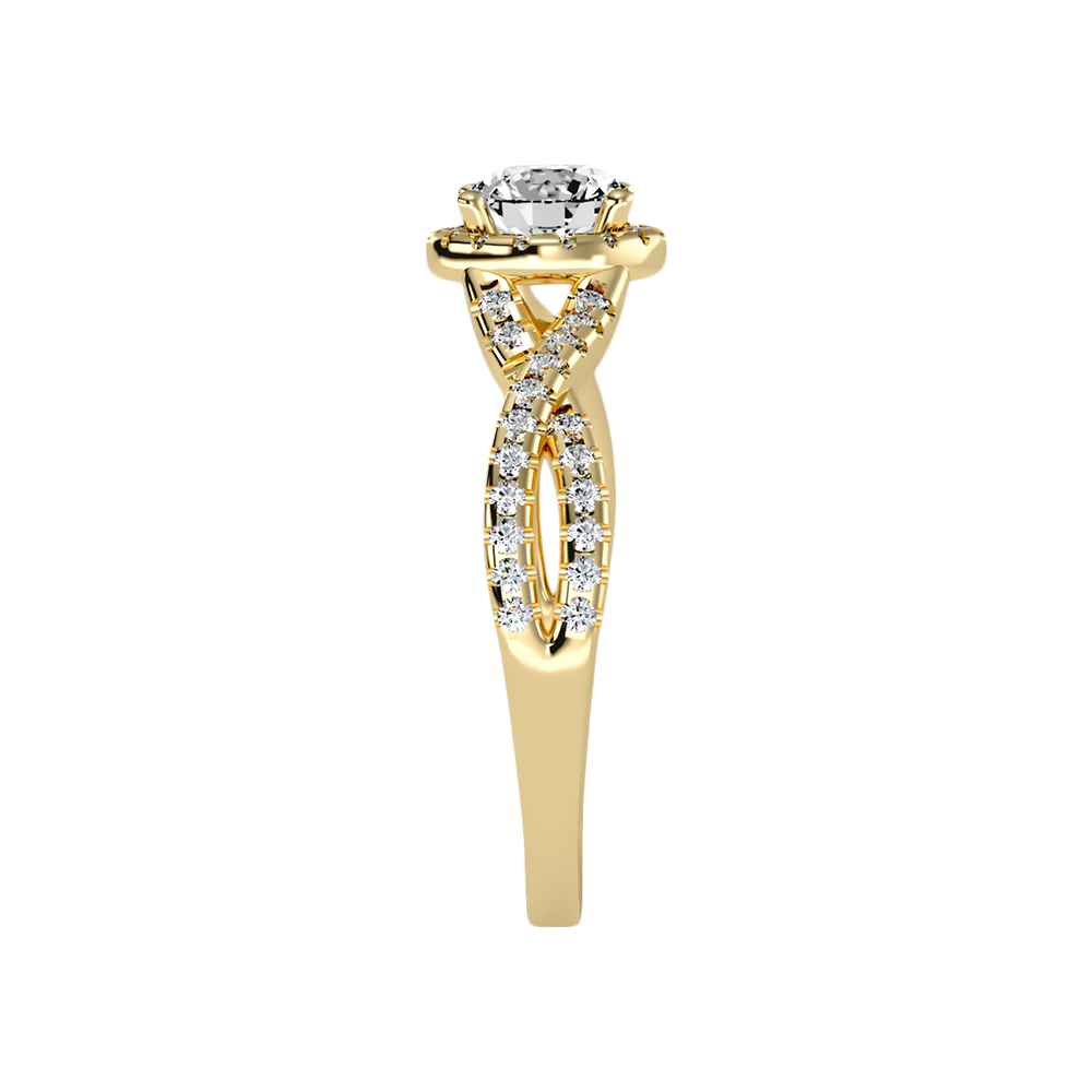 Anaranza Halo Ring In 925 Sterling Silver - Eleven