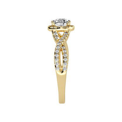 Anaranza Halo Ring In 925 Sterling Silver - Eleven