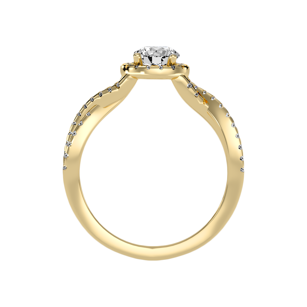 Anaranza Halo Ring In 925 Sterling Silver - Twelve