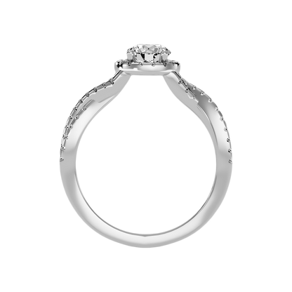 Anaranza Halo Ring In 925 Sterling Silver - Two