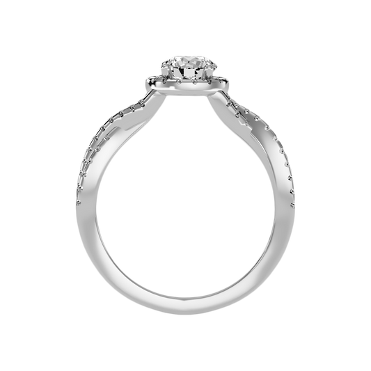 Anaranza Halo Ring In 925 Sterling Silver - Two