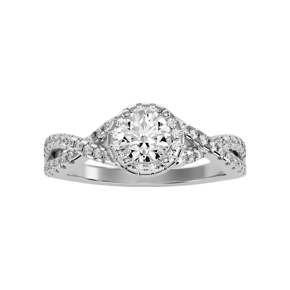 Anaranza Halo Ring In 925 Sterling Silver - Three