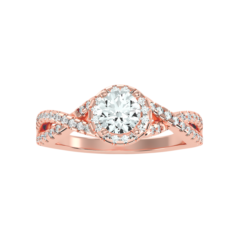 Anaranza Halo Ring In 925 Sterling Silver - Six