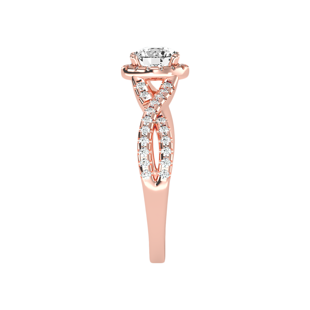Anaranza Halo Ring In 925 Sterling Silver - Seven