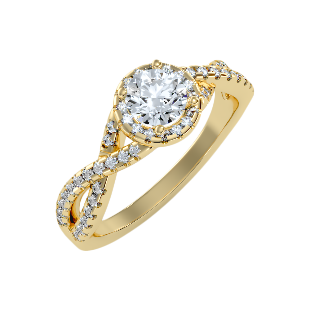 Anaranza Halo Ring In 925 Sterling Silver - Nine