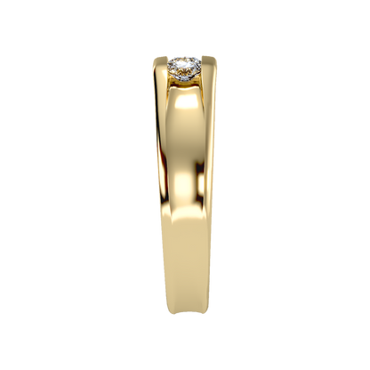 Angelic Men's Broad Band Ring In 925 Sterling Silver - Eleven