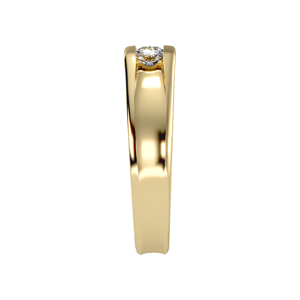 Angelic Men's Broad Band Ring - Eleven