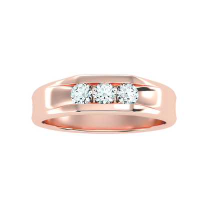 Angelic Men's Broad Band Ring - Two
